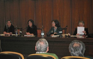 De esquerda a dereita, Rosa Corral, María Solar, Fina Casalderrey e Engracia Vidal