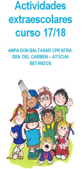 cartel extraescolares 17-18 cartel extraescolares 17-18