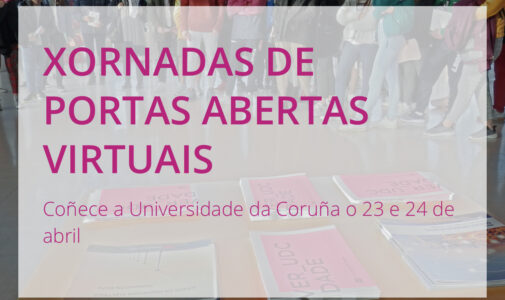 Xornadas de portas abertas virtuais na UDC