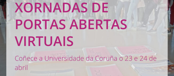 Xornadas de portas abertas virtuais na UDC