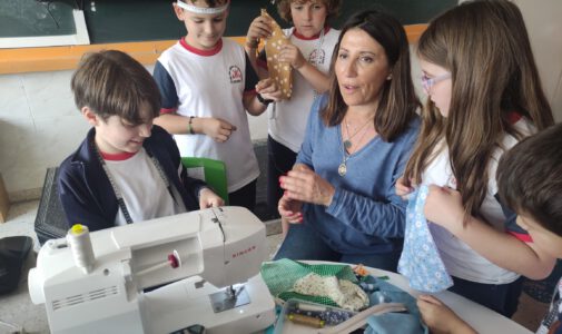 Taller de costura en 3ºEP