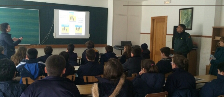 Charla Guardia Civil para alumnos de 1º ESO