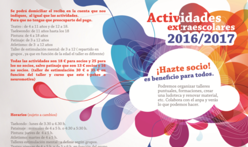 Actividades extraescolares 2016/2017