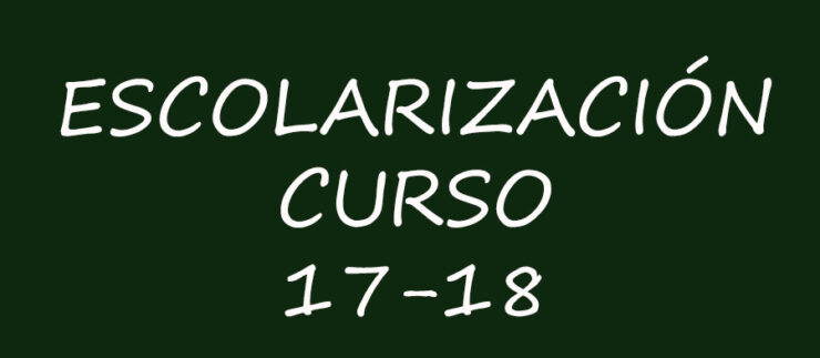 Escolarización curso 17-18