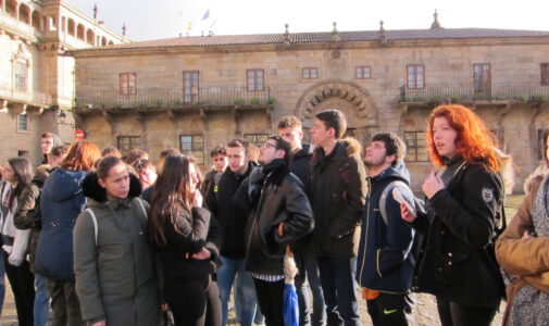 Saída a Santiago dos alumnos de Bacharelato