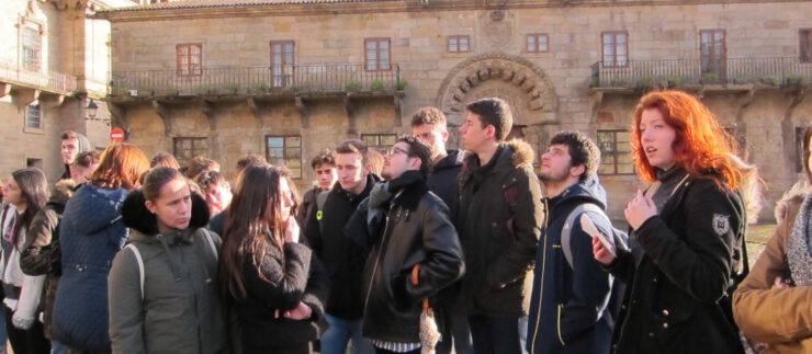 Saída a Santiago dos alumnos de Bacharelato