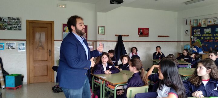 Visita de Pepe Martínez en 1º ESO