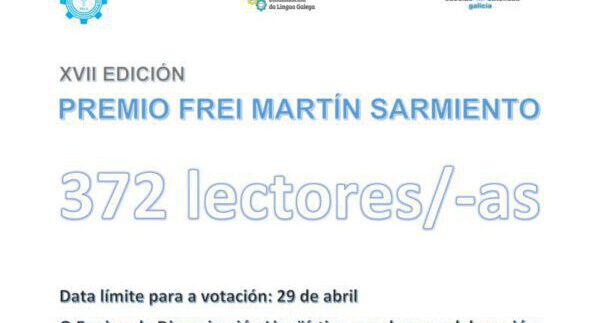 Votación para a XVII edición do Premio Literario Frei Martín Sarmiento