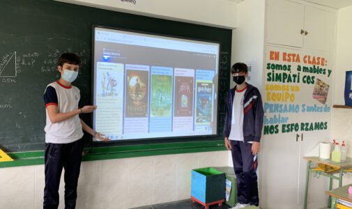 Actividad ronda literaria en Padlet 1º ESO
