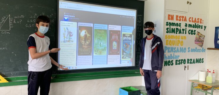 Actividad ronda literaria en Padlet 1º ESO