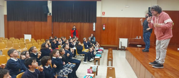 “Polo correo do vento” homenaxea a Rosalía co alumnado de 3º e 4º de E. Primaria.