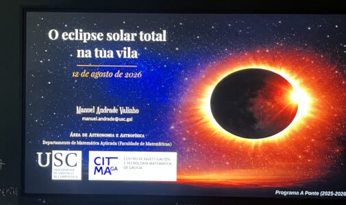 Charla en 1ºBAC – A Eclipse solar total de 2026 na túa vila