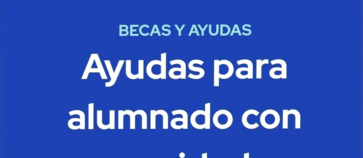 Becas y ayudas para alumnos con necesidad específica de apoyo educativo