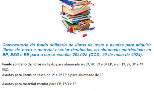 Convocatoria de ayudas para libros de texto y material escolar